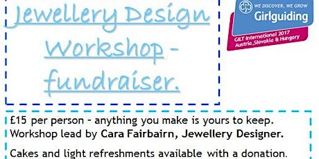 Jewellery Design Workshop - Girlguiding fundraiser lead by Cara Fairbairn, Jewellery Designer primary image