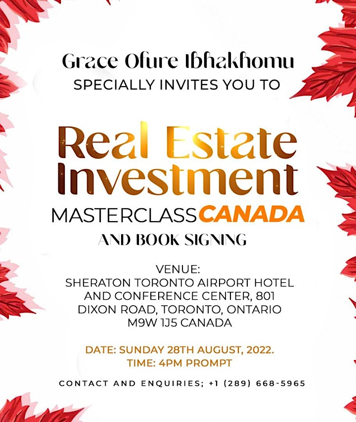Real Estate Investment Masterclass Canada image