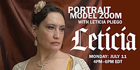Portrait Model ZOOM with LETICIA PILEGO tickets
