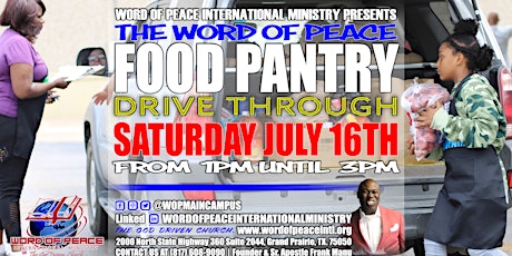 Monthly Drive-thru Food Pantry tickets