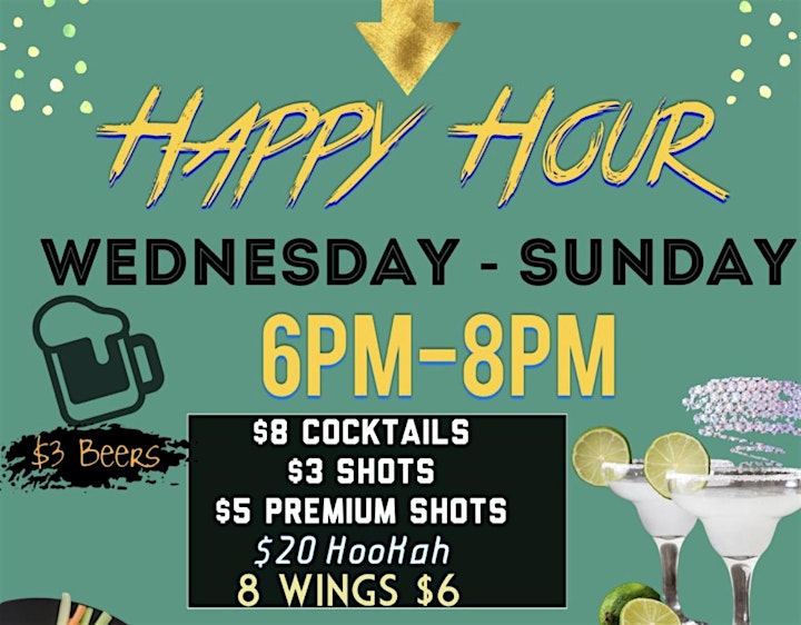 Happy Hour Daily 6pm-8pm image