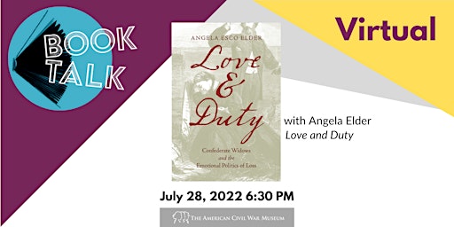 Imagen principal de Book Talk with Angela Elder: Love and Duty