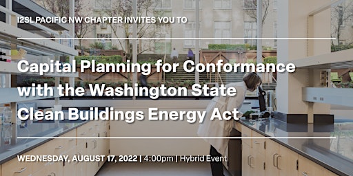 I2SL | Planning for Conformance with the WA State Clean Bldgs. Energy Act