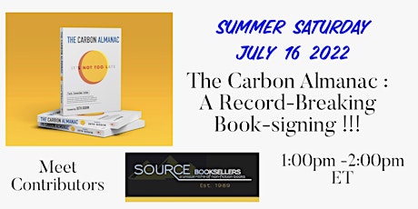 A Carbon Almanac: A Record-Breaking Book Signing on July's Summer Saturday!