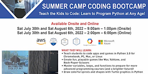 Coding Bootcamp for Kids - Teach Kids to Code - Learn Python at any Age