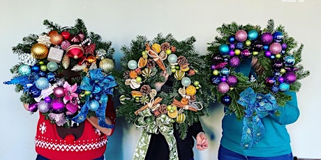 Christmas door wreath workshop with brunch