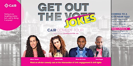 CAIR Presents: Get Out the Jokes Comedy Tour (Charleston, SC)
