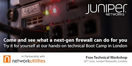 Juniper Networks - SRX Boot Camp (free technical workshop) primary image