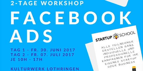 2 Tage Workshop - Facebook Ads primary image