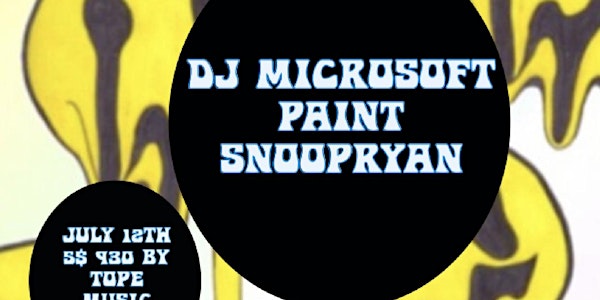 DJ MicroSoft Paint and Snoopryan