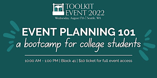 Event Planning 101 - A Student Bootcamp by Toolkit