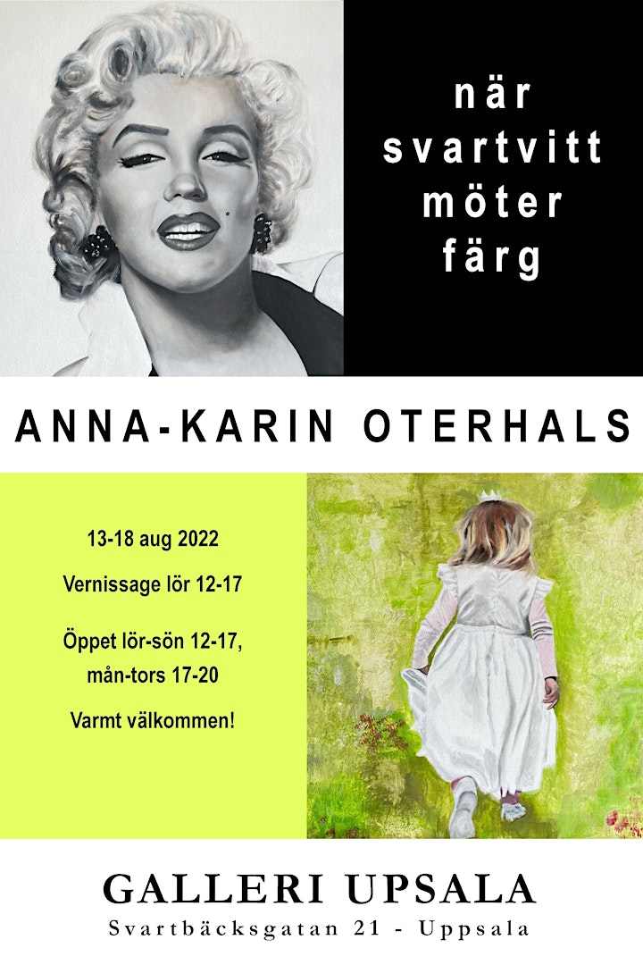 Anna-Karin Oterhals - "När svartvitt möter färg"   Galleri Upsala bild