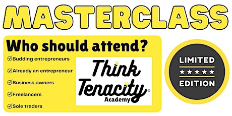 Think Tenacity Academy Masterclass for mental health, networking & branding