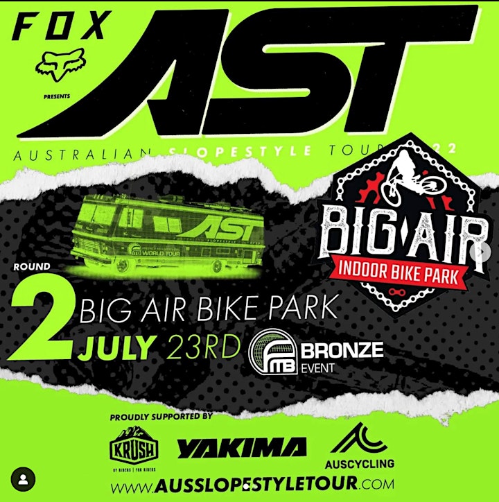 Australian Slopestyle Tour SPECTATOR TIX - Big Air Indoor Bike Park image