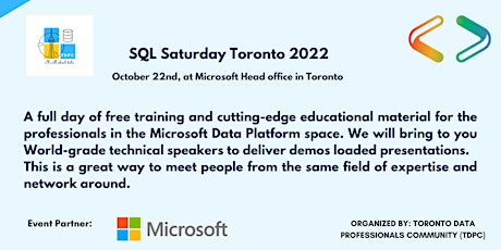 SQL Saturday Toronto 2022