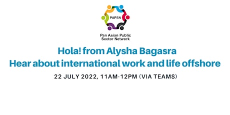 Hola! from Alysha Bagasra: Hear about international work and life offshore primary image