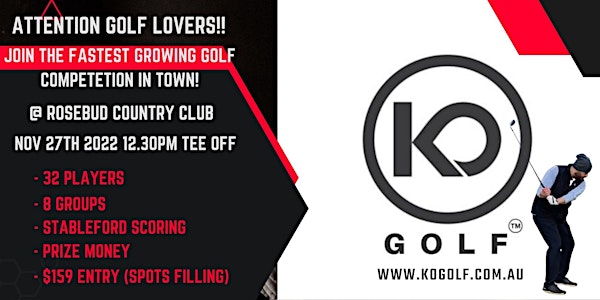 Presenting the 4th KO amateur golf tournament!