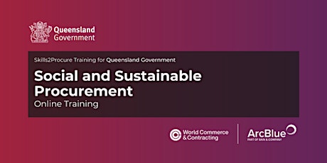 QLD Government | Social and Sustainable Procurement Online  Training