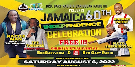 Hauptbild für Jamaica 60th Independence FREE (VIRTUAL) Celebration