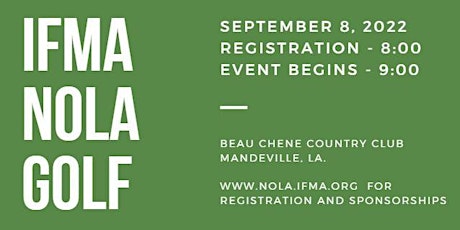 24th Annual IFMA New Orleans Chapter Golf Tournament