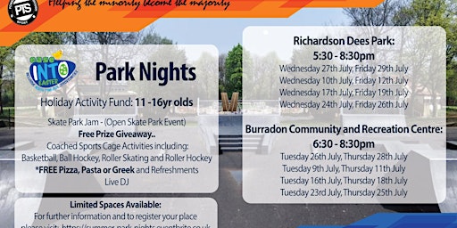Power Through Sport: Summer Park Nights - Burradon