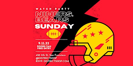 49ers Watch Party vs The Chicago Bears