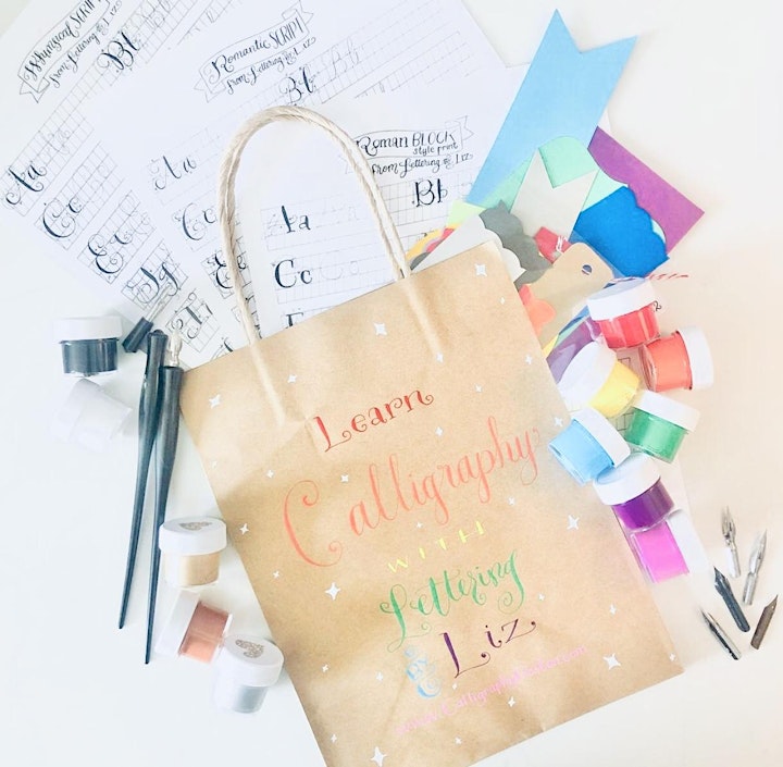 Portsmouth NH | Calligraphy Class for Beginners with Lettering By Liz image