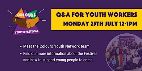 Imagen principal de Youth Worker Info Session : Colours Youth Festival