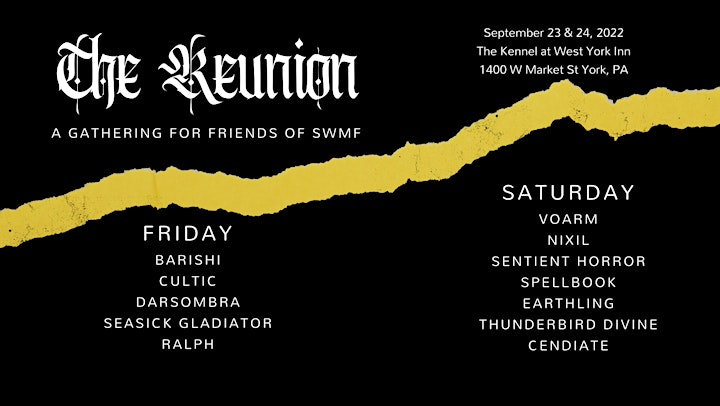 The Reunion - A Gathering for Friends of SWMF image