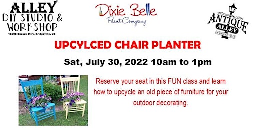 Immagine principale di UPCYCLED CHAIR PLANTER WORKSHOP 