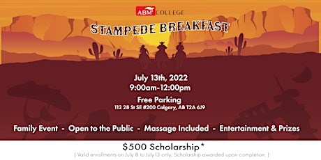 ABM College Stampede Breakfast (FREE) primary image