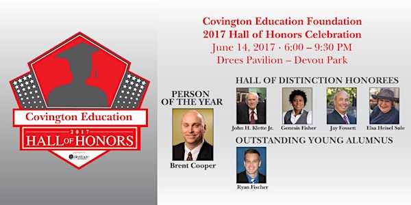 Covington Education 2017 Hall of Honors Celebration presented by Heritage Bank