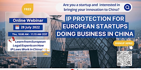 IP protection for European startups doing business in China