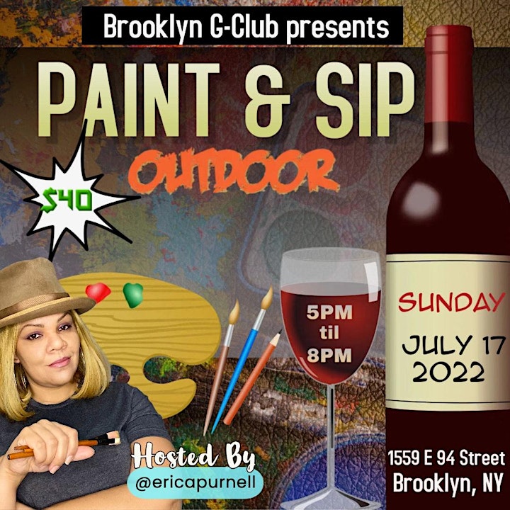 Brooklyn G-Club presents Paint & Sip image