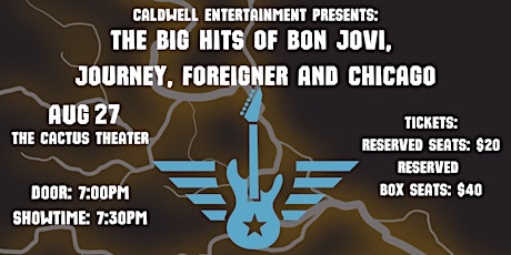 Caldwell Entertainment: Big Hits of Bon Jovi, Journey, Foreigner & Chicago