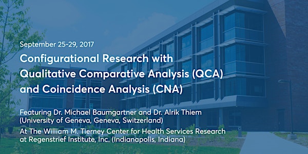 QCA & CNA: Applications in Health Services Research