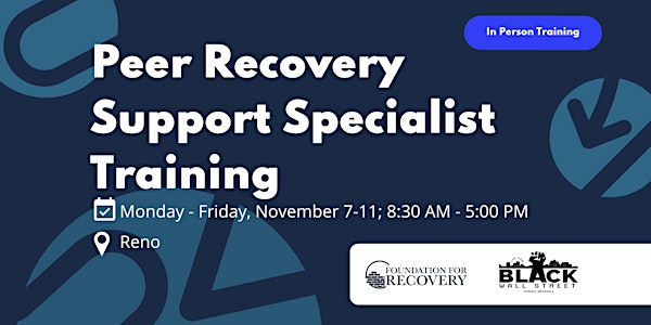 Peer Recovery Support Specialist Training