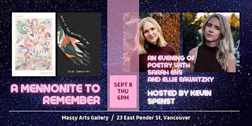 Poetry Night / A Mennonite to Remember: An Evening of Poetry with Sarah Ens