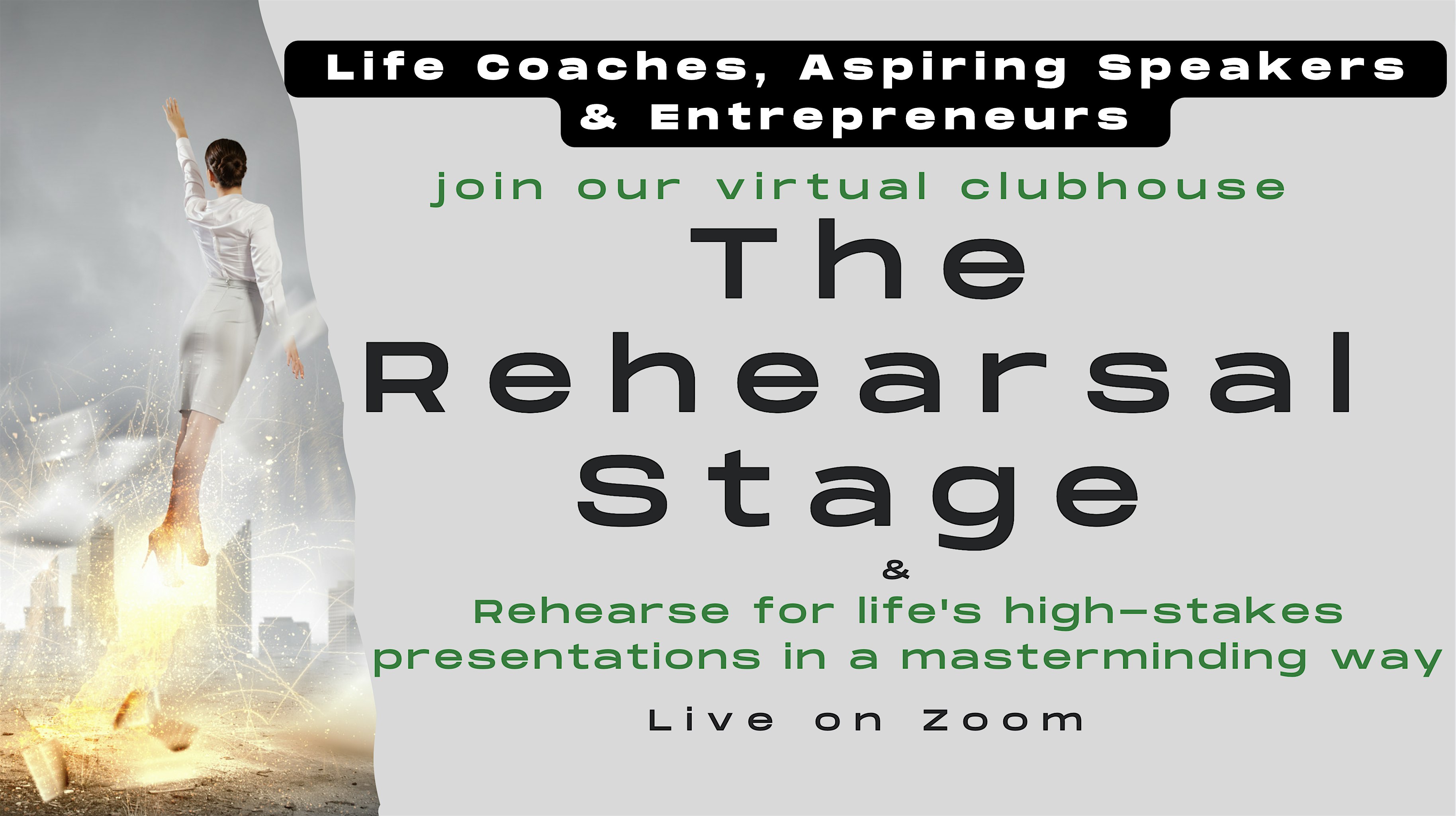 Coaches & Speakers-10x Your Speaking Confidence on The Rehearsal Stage