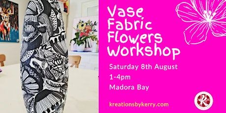 Vase Fabric Flowers Craft Workshop primary image