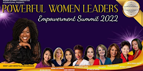 Powerful Women Leaders Empowerment LIVE Summit 2022-Sept 10@10a.m. Phx Time