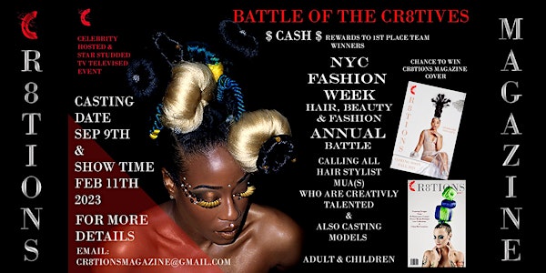"Battle of The Cr8tives" Casting /Registry