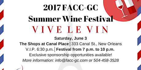 2017 Summer Wine Festival - 7 p.m. to 10 p.m. primary image