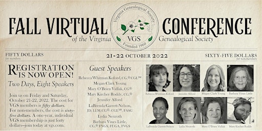 VGS Fall Conference (virtual)