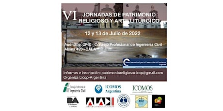 Hauptbild für VI JORNADAS DE PATRIMONIO RELIGIOSO Y ARTE LITÚRGICO