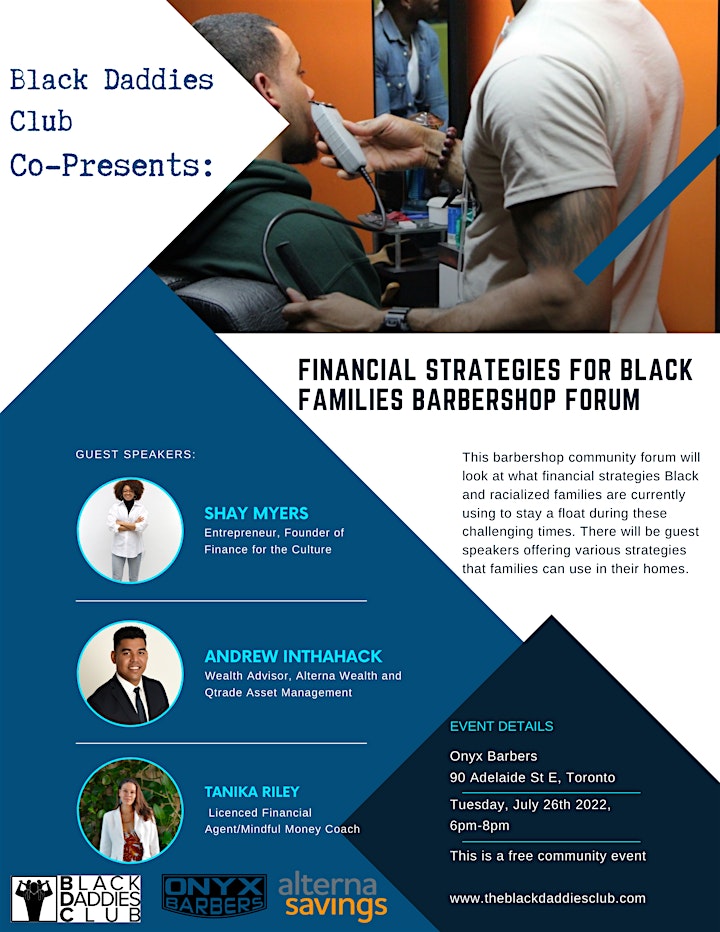 Black Families Investment Club- Barbershop discussion series image