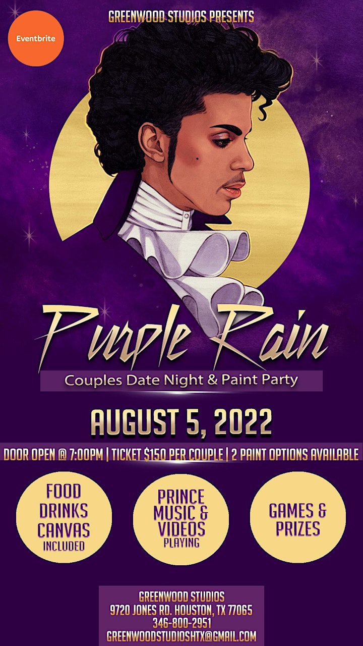Purple Rain Date Night & Paint Party image