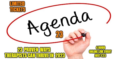 AGENDA-23 – Royle Hypnotist Reveals 23 Ways Therapists Can Thrive in 2023 primary image
