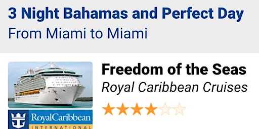 3 Nights Bahamas Cruise - Free