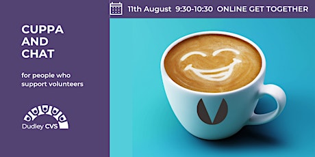 Virtual cuppa and chat for people who support and manage volunteers